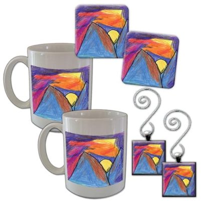 Fall Special B - 1 pot holder, 1 trivet, 1 ornament, 2 magnets